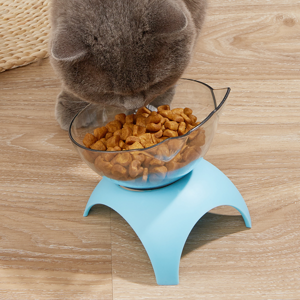 

1pc Neck Guard Pet Bowl, Blue