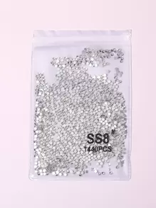 1Pack Rhinestone Nail Art Decoration Diy Nail Charms Nail Gems Nail Supplies Nails - White - View 2