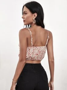 Áo hai dây Xù Họa tiết hoa Boho - Nhiều màu - Xem 2