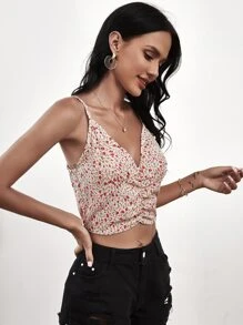 Áo hai dây Xù Họa tiết hoa Boho - Nhiều màu - Xem 4