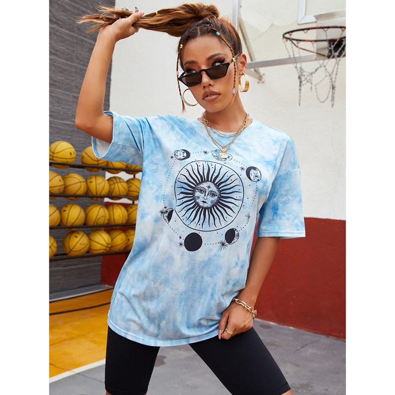 

Abstract Sun Print Tie Dye Tee, Multicolor