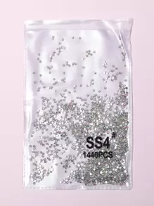 1 件装水钻美甲装饰 DIY 指甲饰品 美甲宝石 美甲用品 指甲 - 粉色 - 查看 2