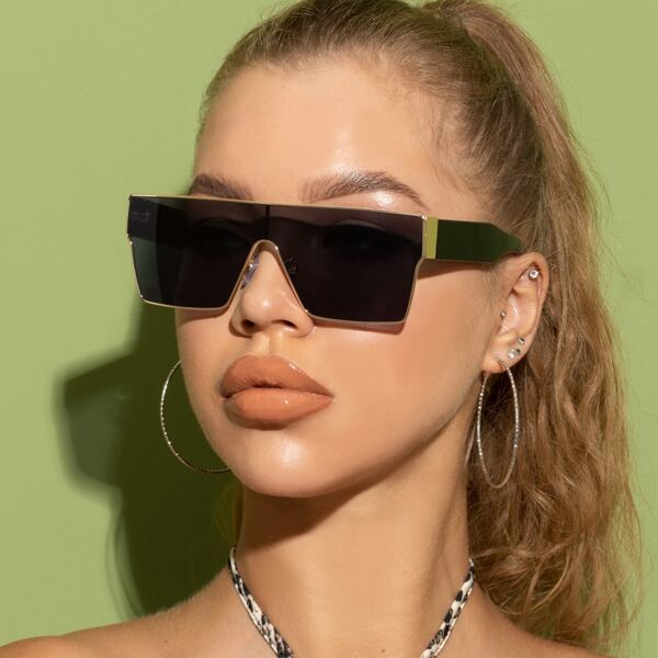 

Flat Top Shield Sunglasses