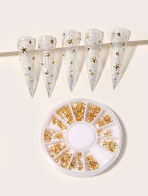 1Box Star Shaped Nail Art Decoration Diy Nail Charms Nail Gems Nail Supplies Nails