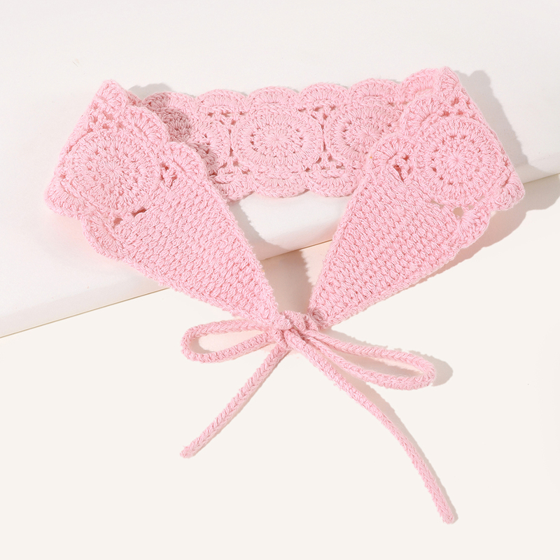 

Scallop Trim Braided Hair Band, Pink