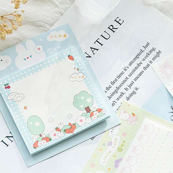 

5pcs Cartoon Graphic Random Sticky Note, Multicolor