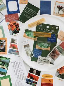 1pack Random Mixed Pattern Sticker - Multicolor - View 2