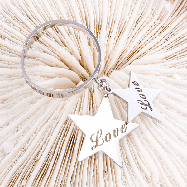 

Star Charm Ring, Silver