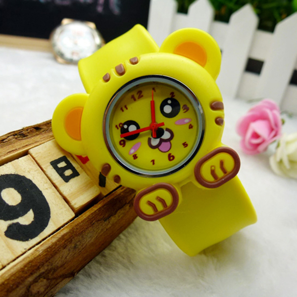 

Kids Tiger Design Slap Strap Quartz Watch