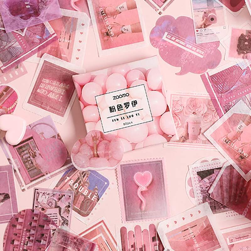 

80pcs Mixed Pattern Sticker, Multicolor