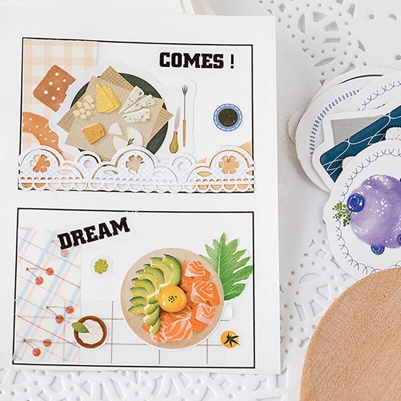 

46pcs Mixed Pattern Sticker, Multicolor