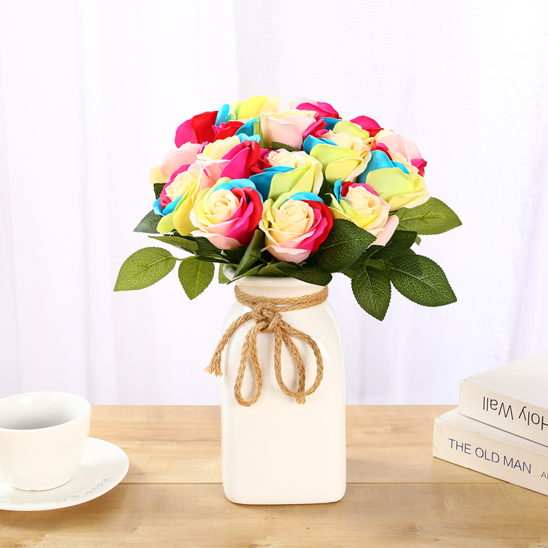 

1pc Artificial Rose, Multicolor