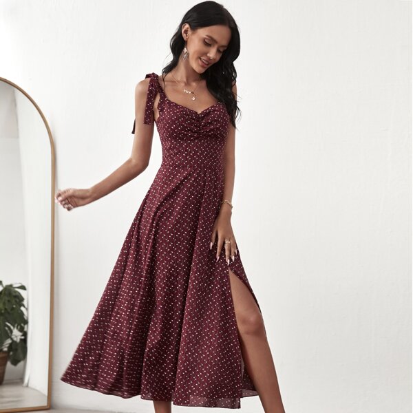 

Ditsy Floral Cami Dress, Maroon