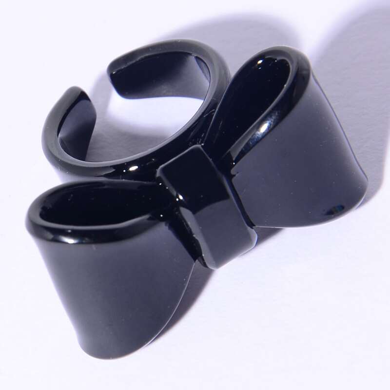 

1pc Bow Decor Ring, Multicolor