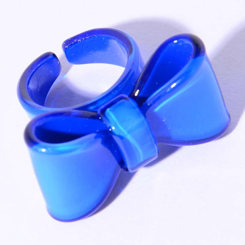 

1pc Bow Decor Ring, Multicolor