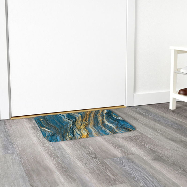 

Marble Pattern Floor Mat, Multicolor