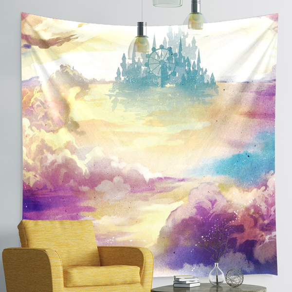 

Cloud Print Tapestry, Multicolor