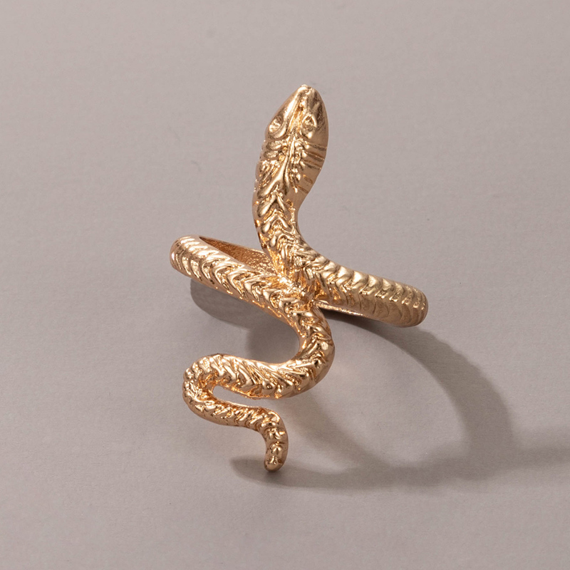 

Serpentine Design Ring, Gold
