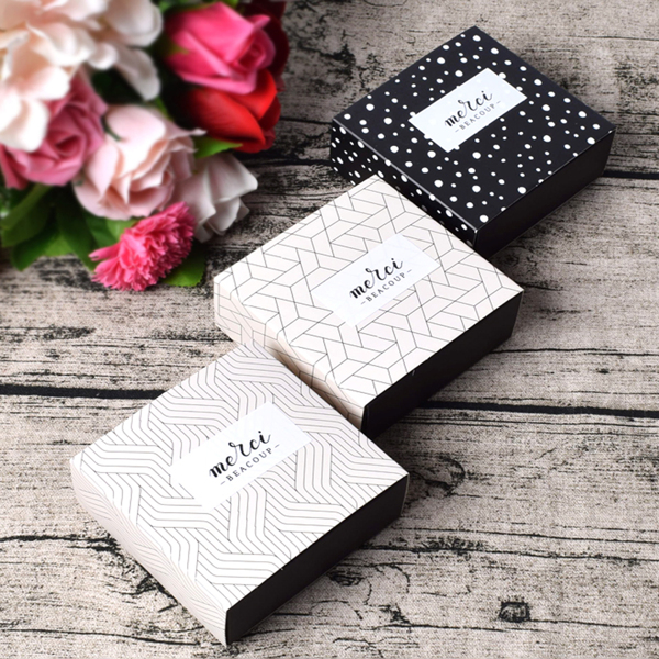 

9pcs Geometric Pattern Packaging Box, Multicolor