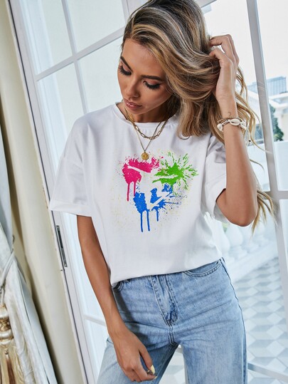 Paint Splatter Pattern Tee