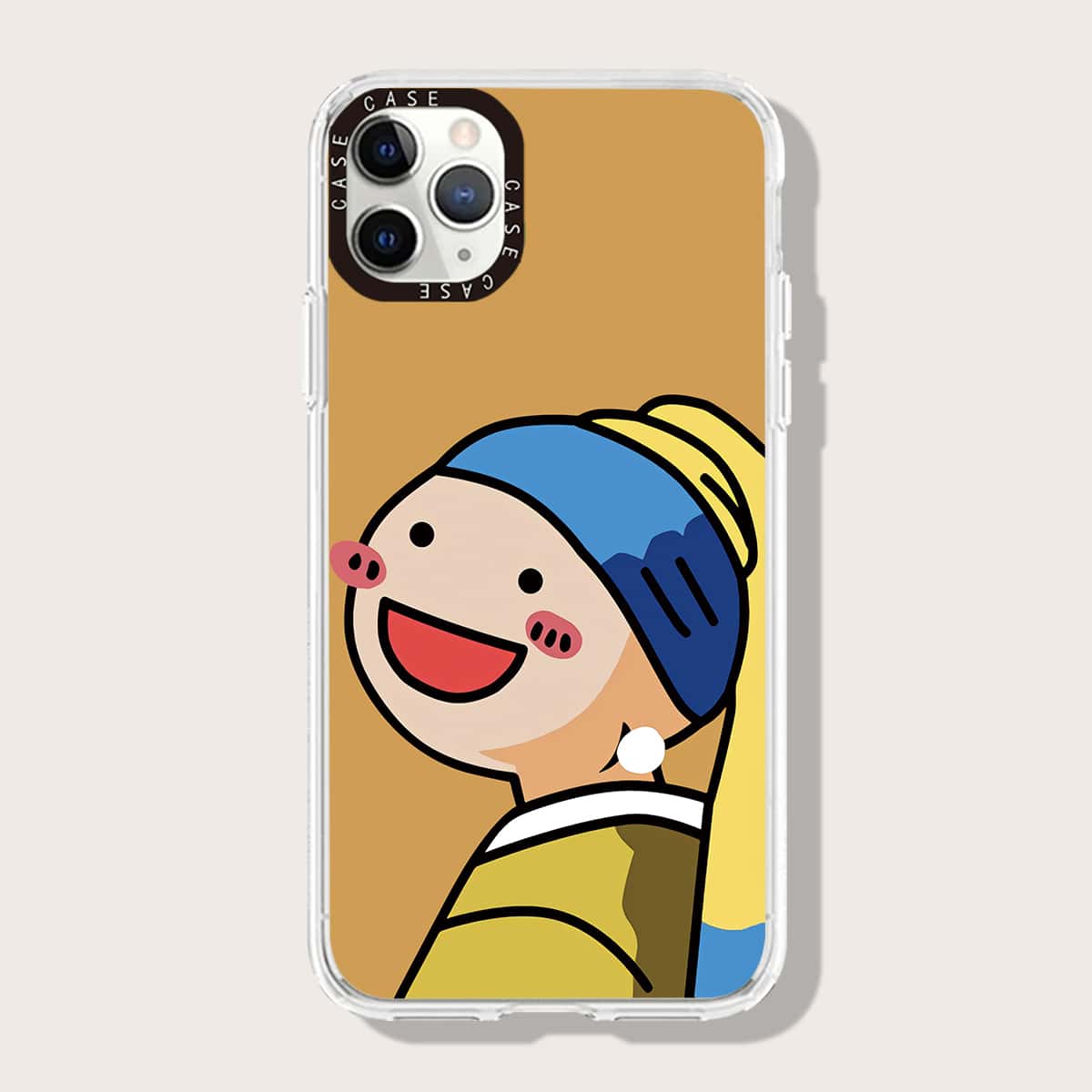 

Cartoon Figure Phone Case, Clear
