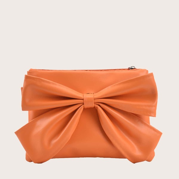 

Bow Decor Crossbody Bag, Orange