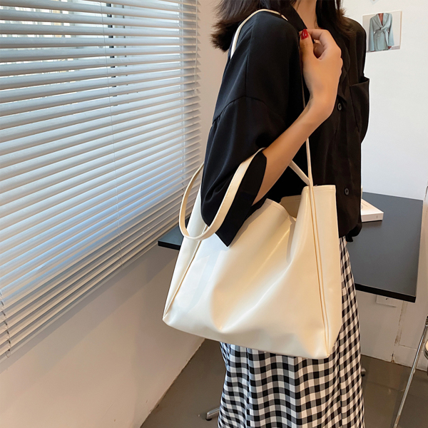 

Minimalist Large Capacity Tote Bag, Beige