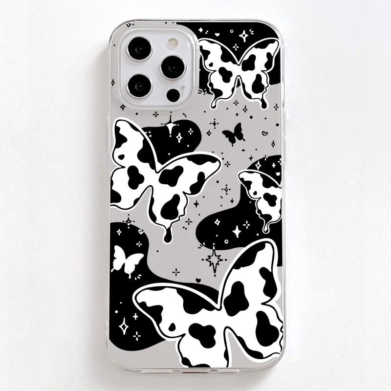 

Butterfly Pattern Phone Case, Clear