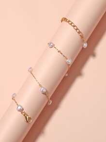 Vòng cổ trang trí trái tim - Vàng - Xem 3