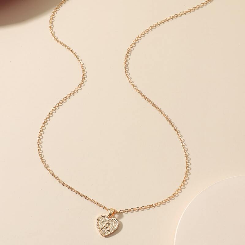 

Heart Pendant Necklace, Gold