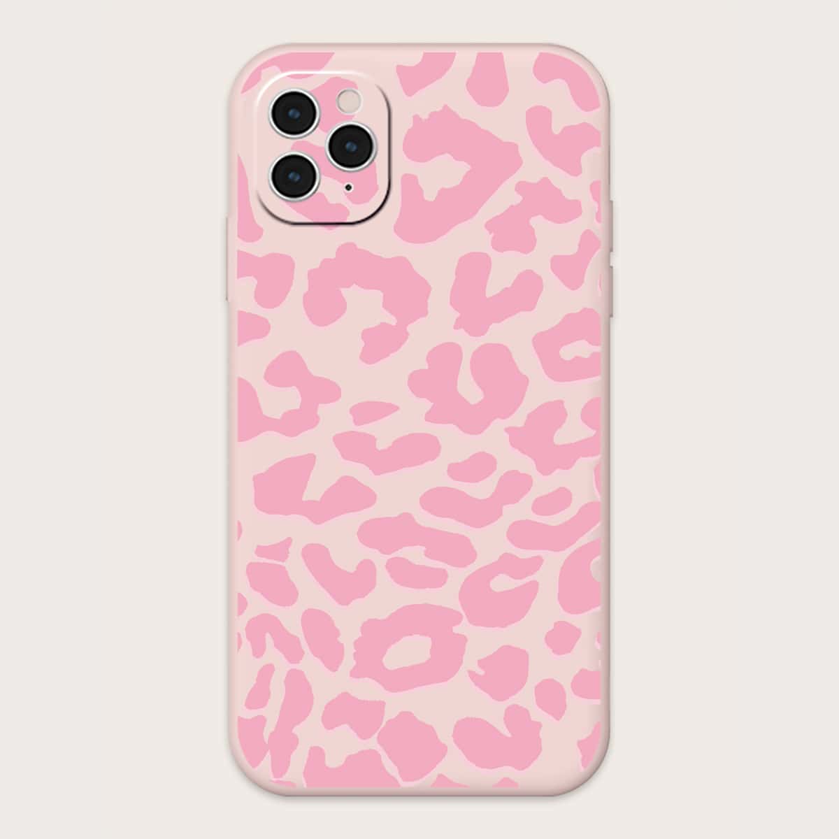 

Leopard Pattern Phone Case, Pink