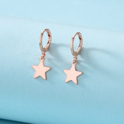 Star Decor Drop Earrings