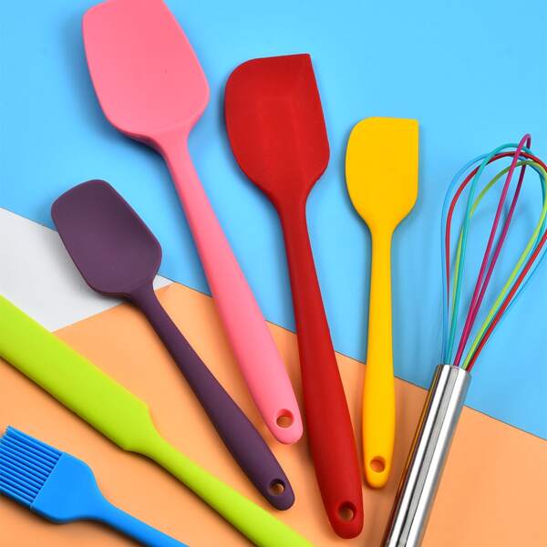 

7pcs Silicone Baking Tool Set, Multicolor