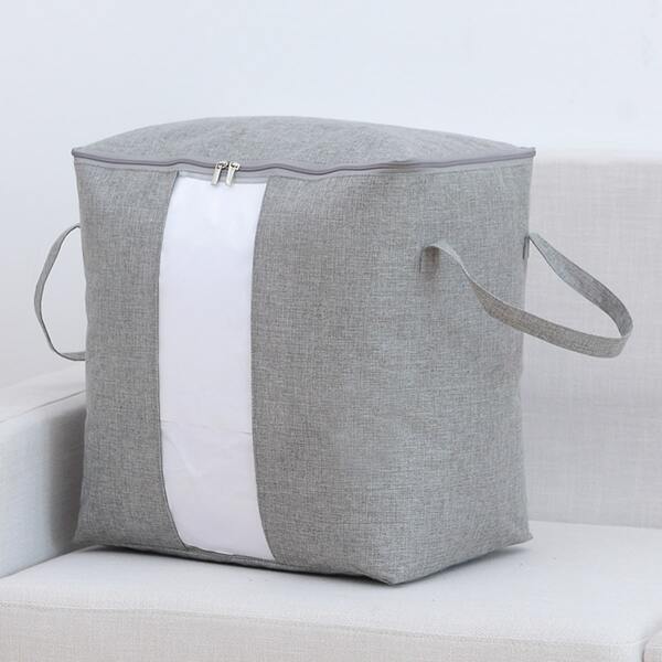 

Solid Color Quilt Storage Bag, Grey