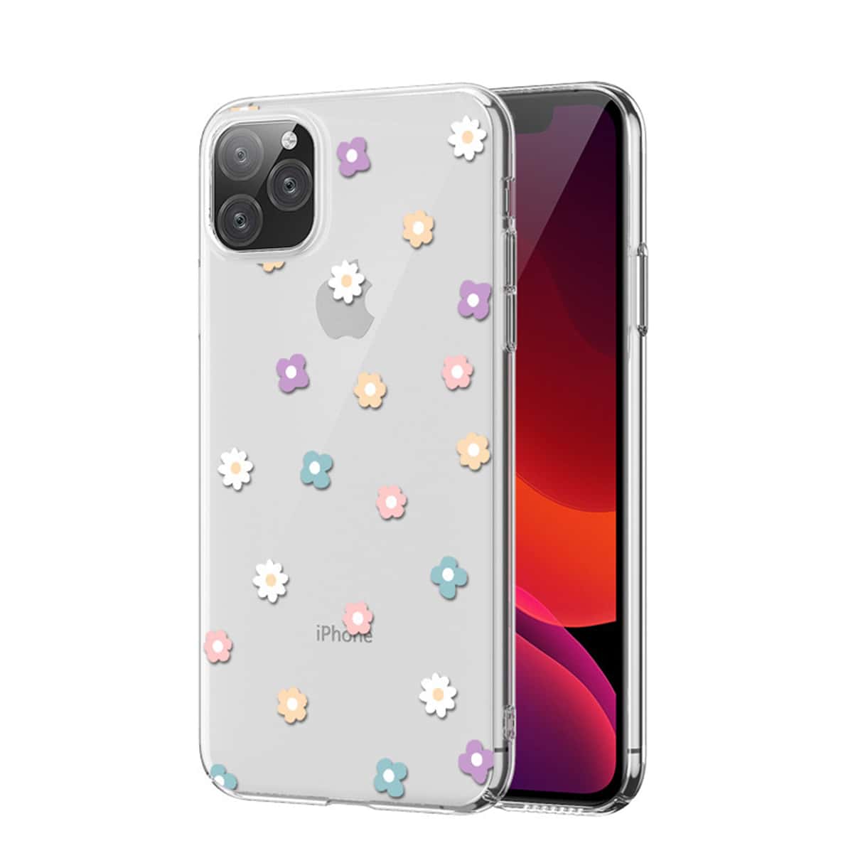 

Floral Pattern Phone Case, Clear