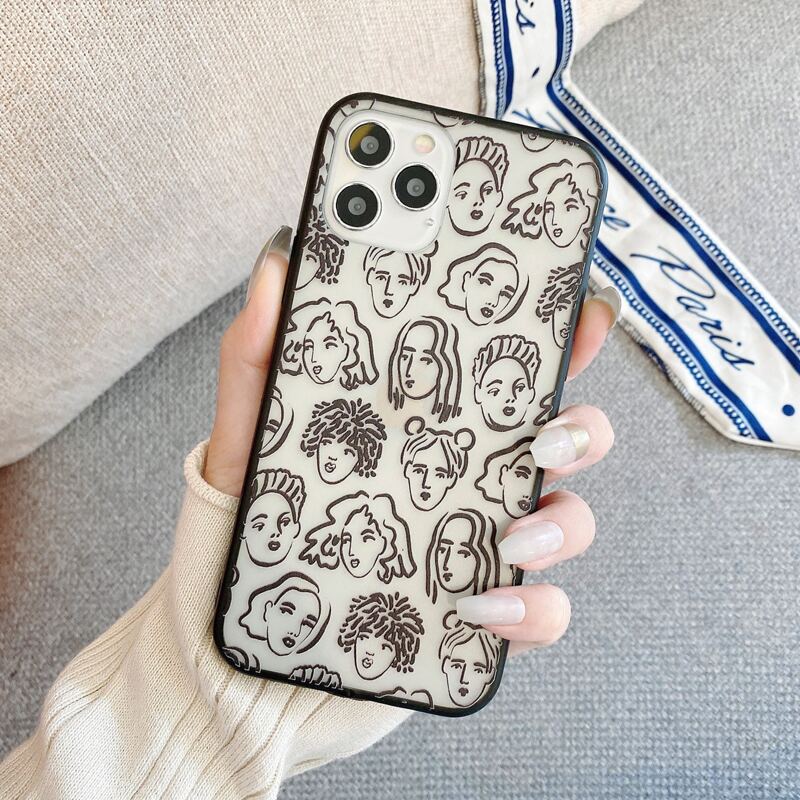 

Figure Graphic Phone Case, Black