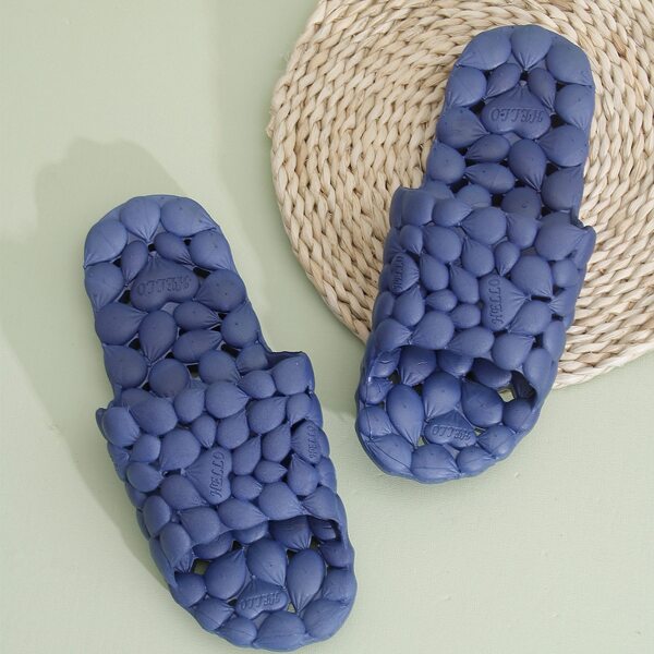 

Men Textured Shower Slippers, Blue