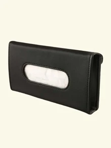 Hộp khăn giấy ô tô - màu đen - Xem 2