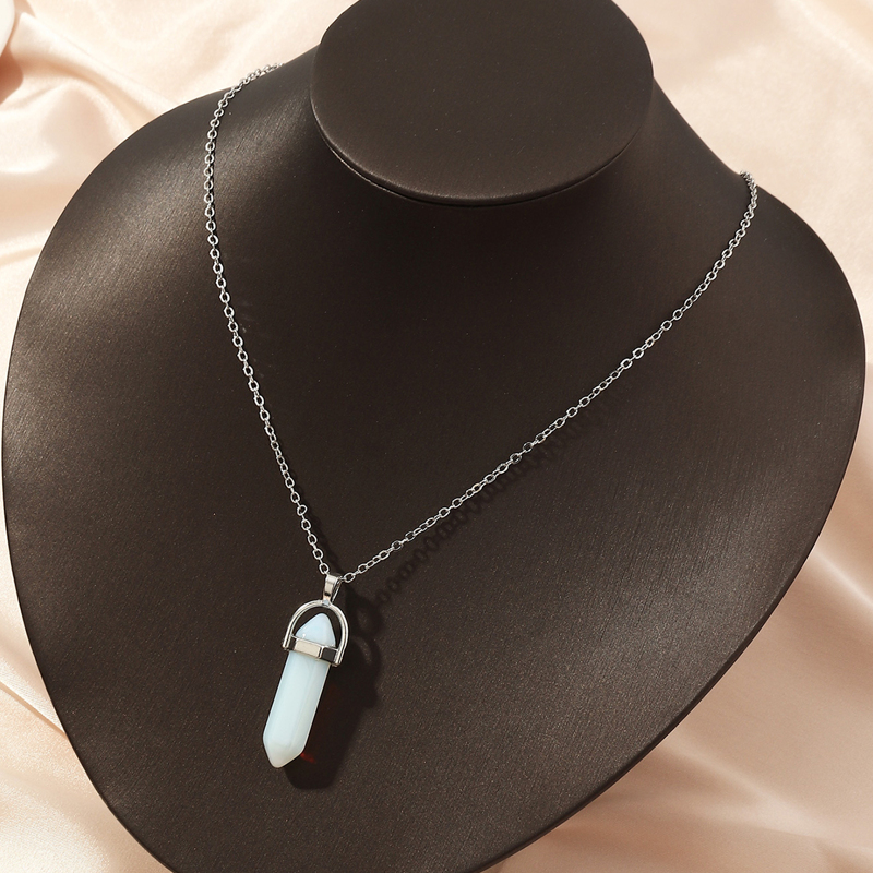 

Crystal Pendant Necklace, White
