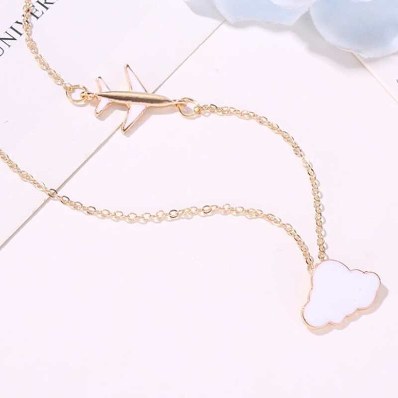 

Cloud Pendant Necklace, Gold