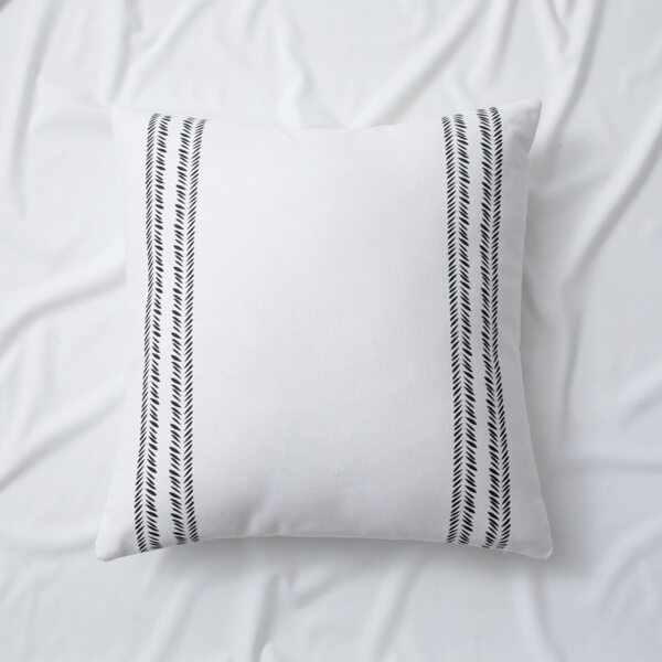 

Graphic Print Cushion Cover Without Filler, Black and white