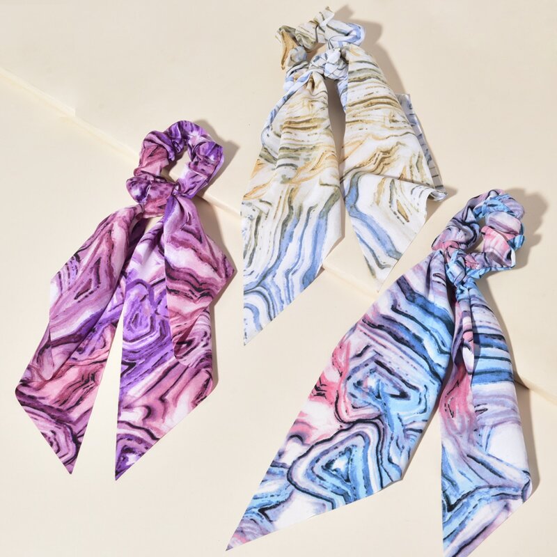 

3pcs Scrunchie Scarf, Multicolor