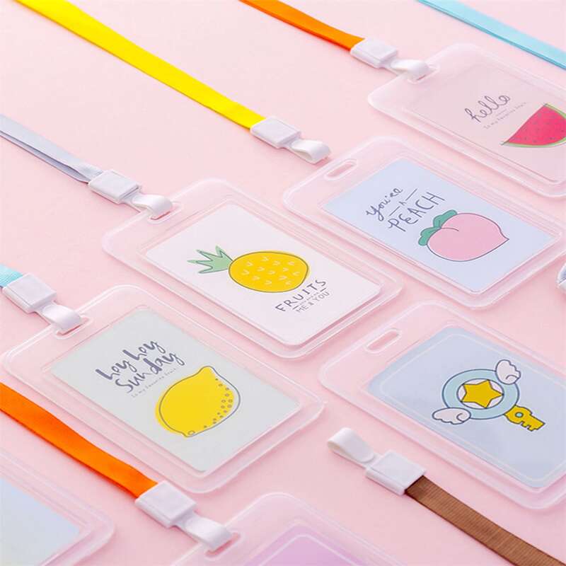 

1pc Random Clear Card Holder, Multicolor