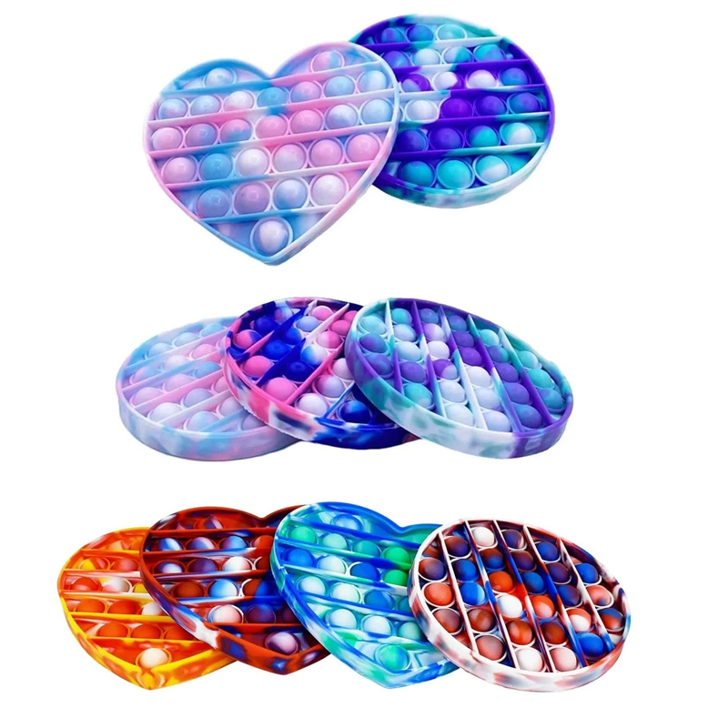 

1pc Random Geo Push Bubble Toy, Multicolor