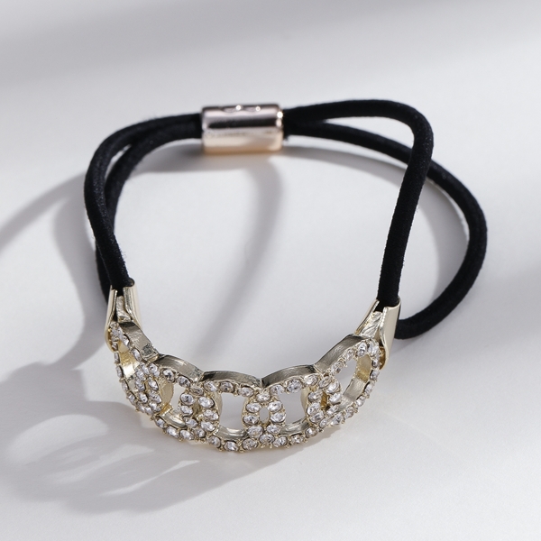 

Rhinestone Detail Hair Tie, Gold