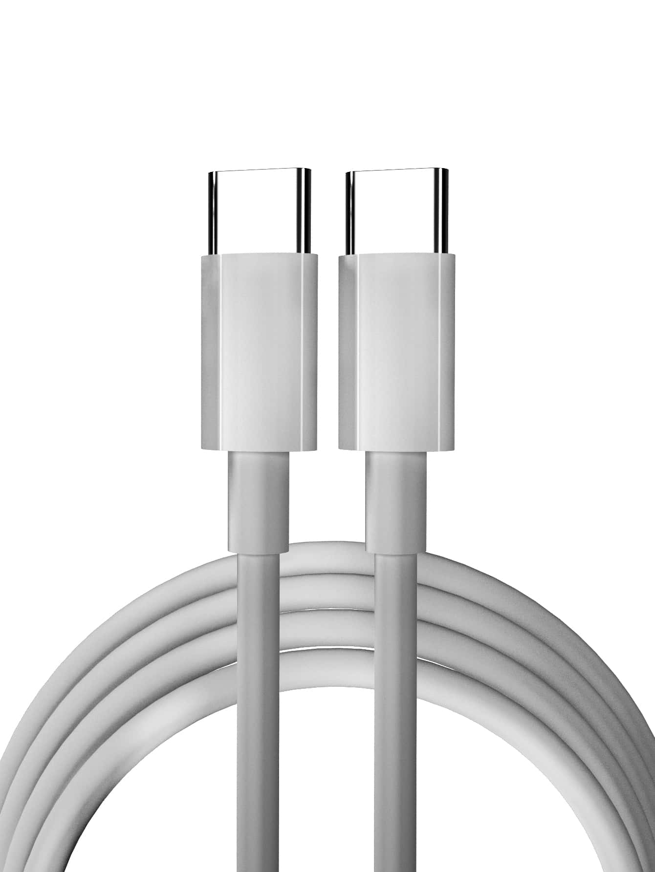 20W Fast Charging Cable - White - View 1