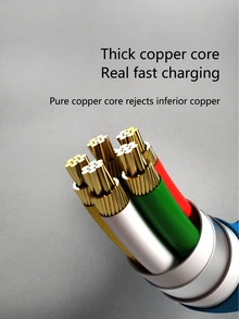 20W Fast Charging Cable - White - View 6