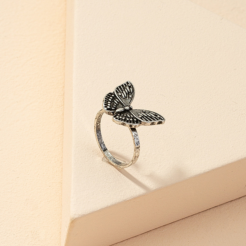 

Butterfly Design Ring, Antique silver