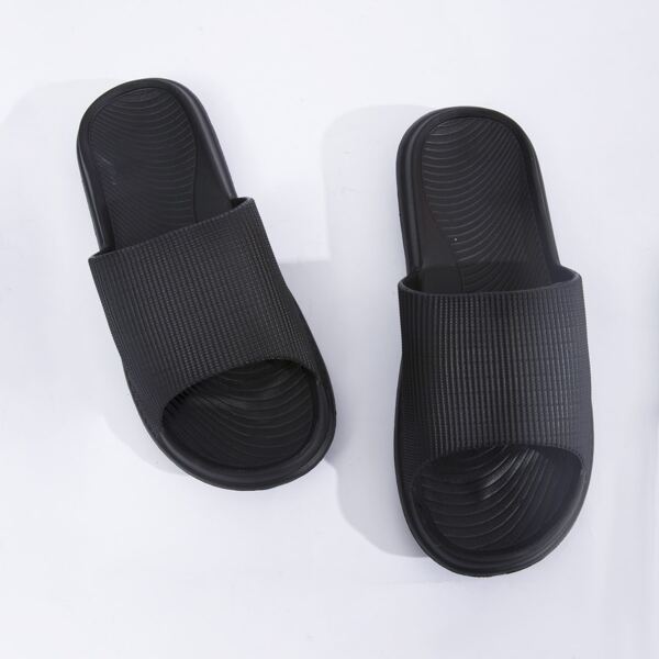

Open Toe Minimalist Slides, Black