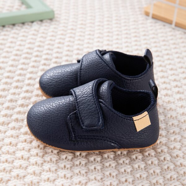 

Baby Boy Velcro Strap Flats, Navy blue